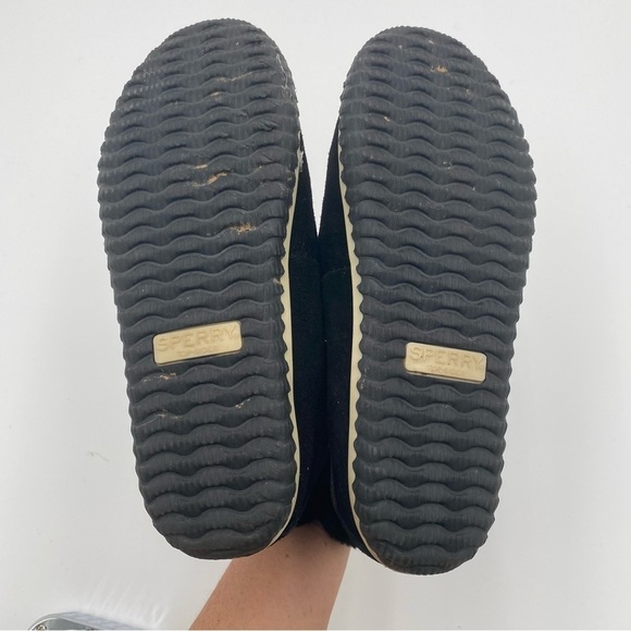 Sperry Women's Leather Faux Fur Fuzzy Duck Slippers‎ Ankle Boots Booties Shoes 7 - Picture 8 of 8